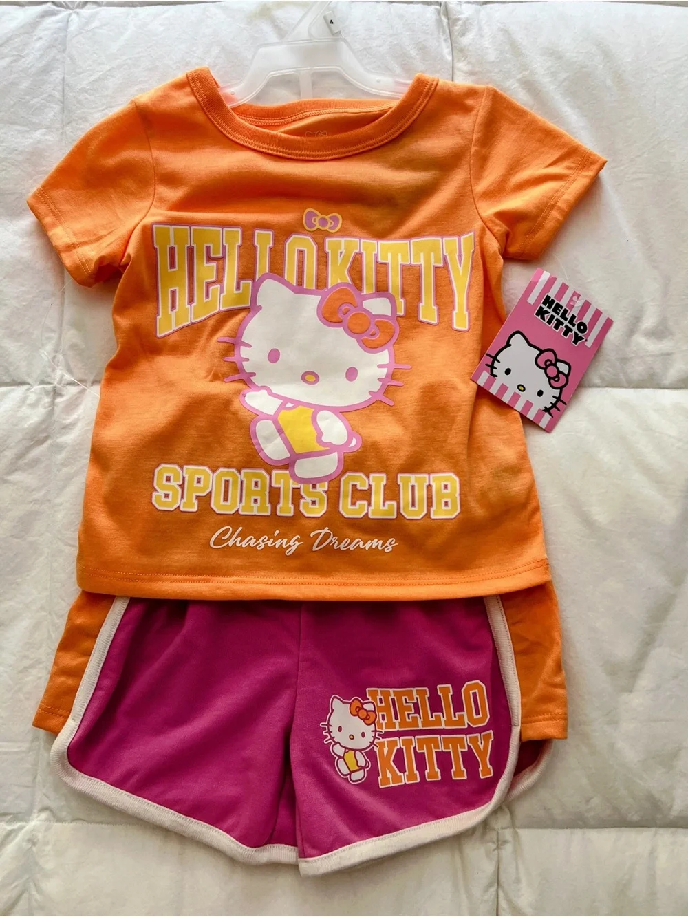 Hello Kitty Orange & Pink Sports Club 2 Piece Set